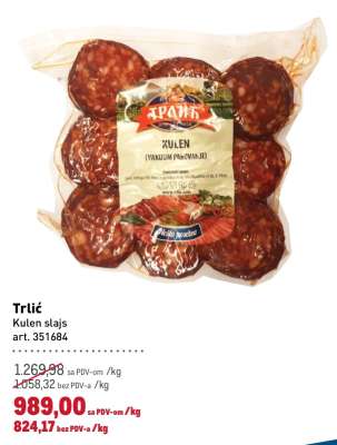 Trlić Kulen slajs