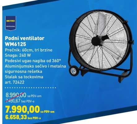 Podni ventilator WM6125