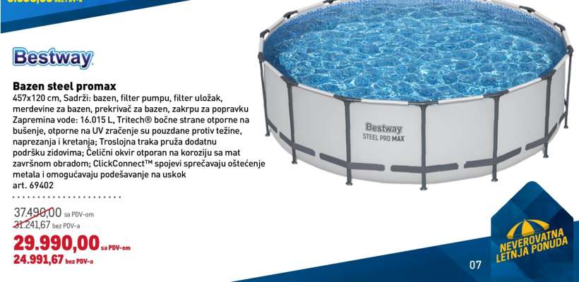 Bestway Bazen Steel Promax