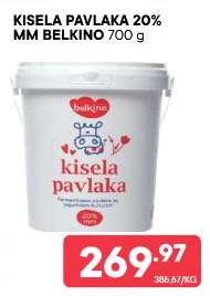 Kisela pavlaka 20% mm Belkino