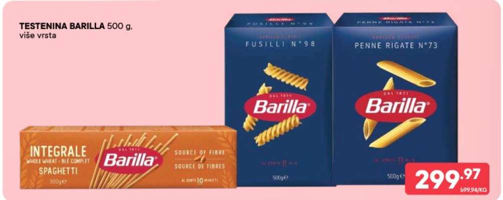 TESTENINA BARILLA 500 g