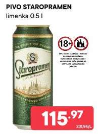 Pivo Staropramen