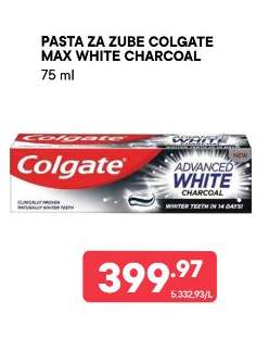 Pasta za zube Colgate max white charcoal