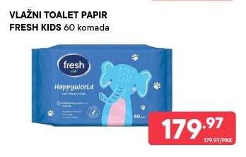 VLAŽNI TOALET PAPIR FRESH KIDS