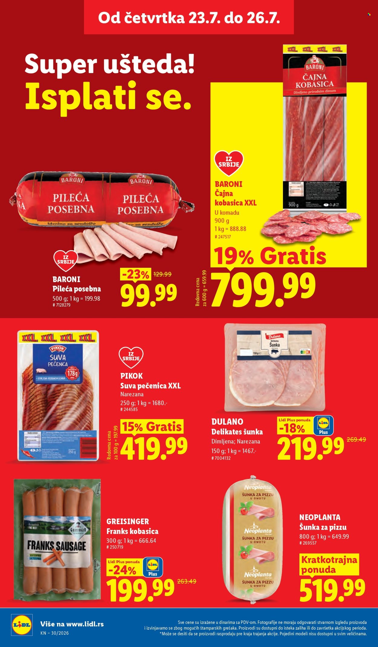 Lidl katalog - 23.07.2026 - 29.07.2026. Stranica 24