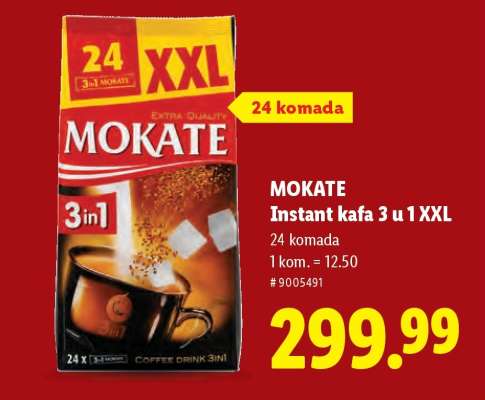 MOKATE Instant kafa 3 u 1 XXL