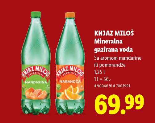 Knjaz Miloš Mineralna gazirana voda