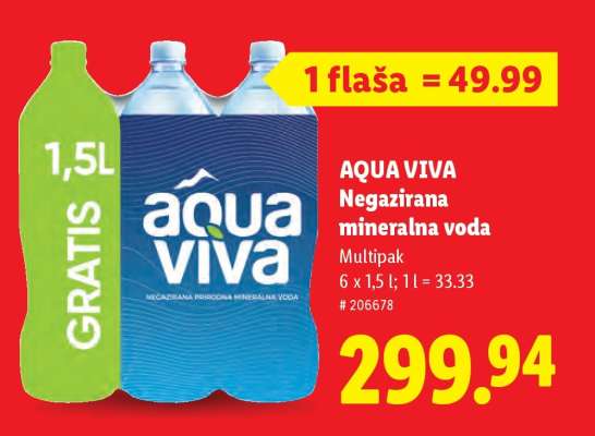 Aqua Viva Negazirana mineralna voda