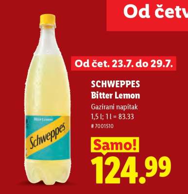 SCHWEPPES Bitter Lemon