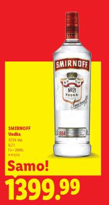 Smirnoff vodka