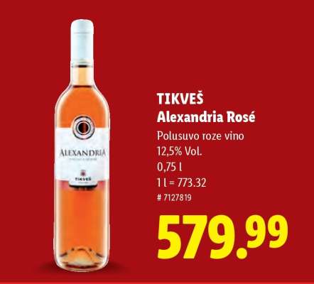 TIKVEŠ Alexandria Rosé