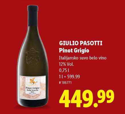GIULIO PASOTTI Pinot Grigio