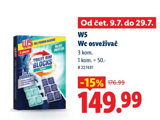 W5 Wc osvěžovač