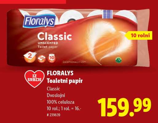 Floralys Toaletni papir