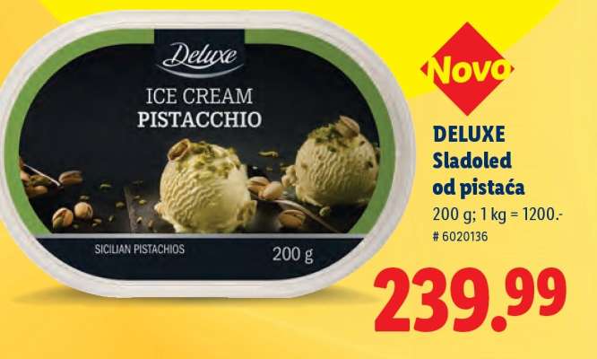 Deluxe Sladoled od pistaća