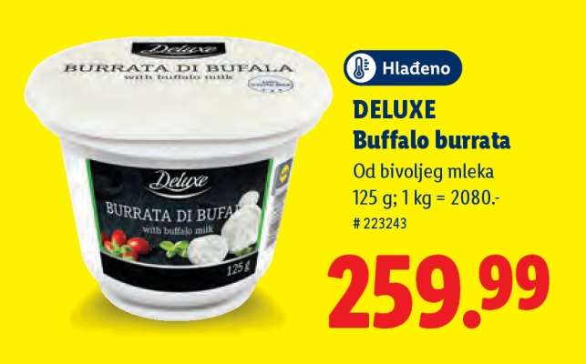 Deluxe Buffalo burrata