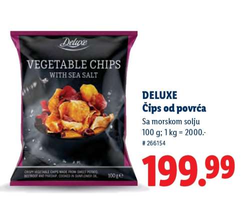 DELUXE Čips od povrća