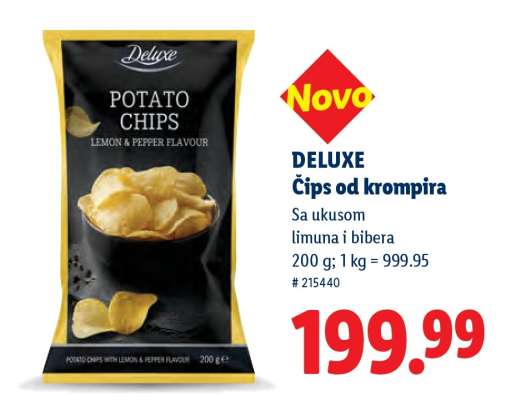 DELUXE Čips od krompira