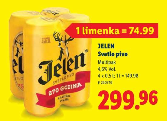 Jelen Svetlo pivo