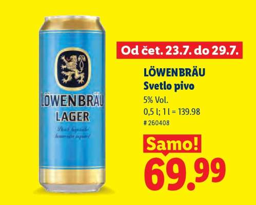 LÖWENBRÄU Světlé pivo