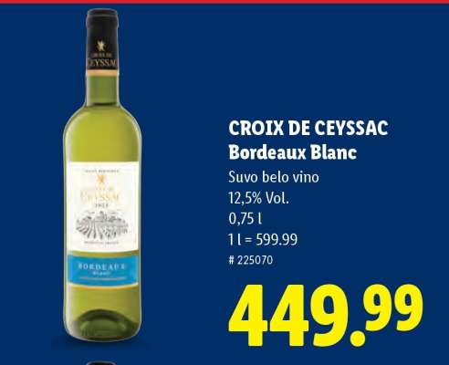 CROIX DE CEYSSAC Bordeaux Blanc