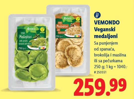 Vemondo Veganski medaljoni
