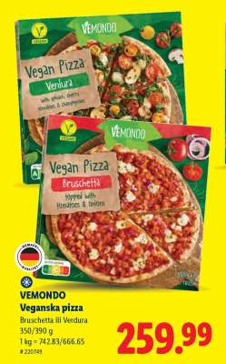 Vemondo Veganska pizza