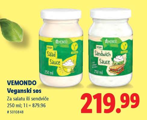 VEMMONDO Veganski sos