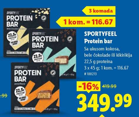 SPORTYFEEL Protein bar
