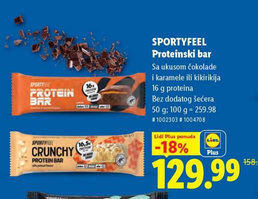 SPORTYFEEL Proteinski bar