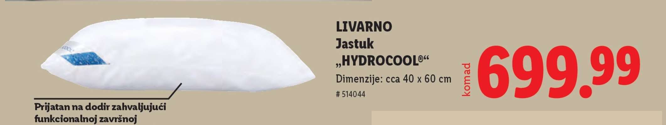 LIVARNO Jastuk "HYDROCOOL®"