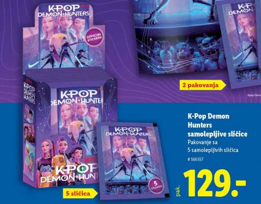 K-Pop Demon Hunters samolepljive sličice