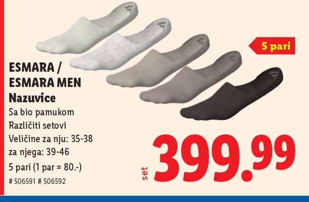 ESMARA / ESMARA MEN Nazuvice