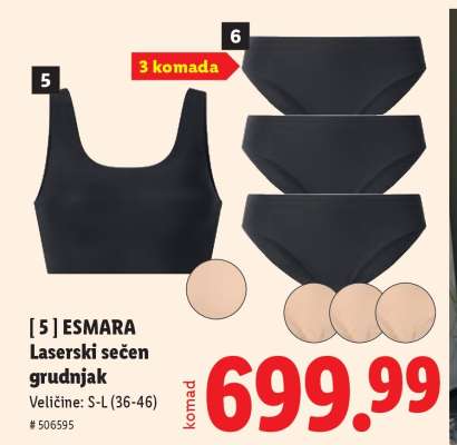 ESMARA Laserski sečen grudnjak