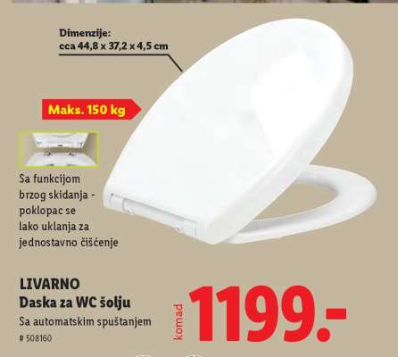 LIVARNO Daska za WC šolju