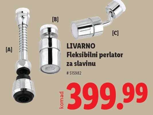 LIVARNO Fleksibilni perlator za slavinu