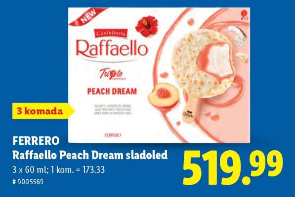 FERRERO Raffaello Peach Dream sladoled