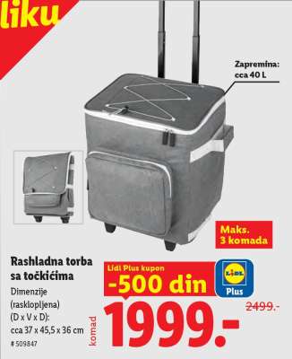 Rashladna torba sa točkićima