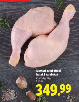 Domácí sveži pileći batak i karabatak