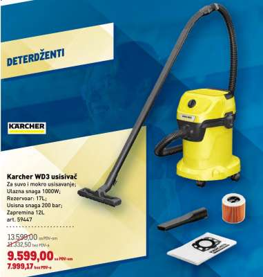Karcher WD3 usisivač