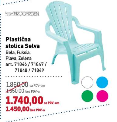 Plastična stolica Selva
