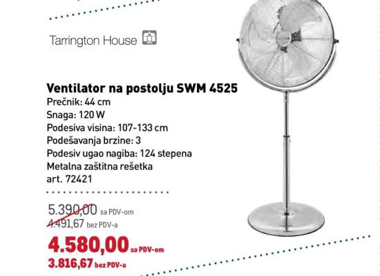 Ventilator na postolju SWM 4525