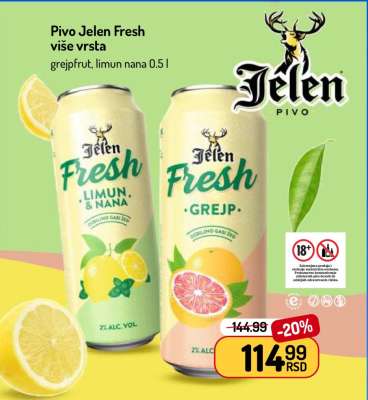 Pivo Jelen Fresh
