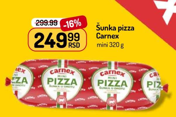 Šunka pizza Carnex mini 320 g