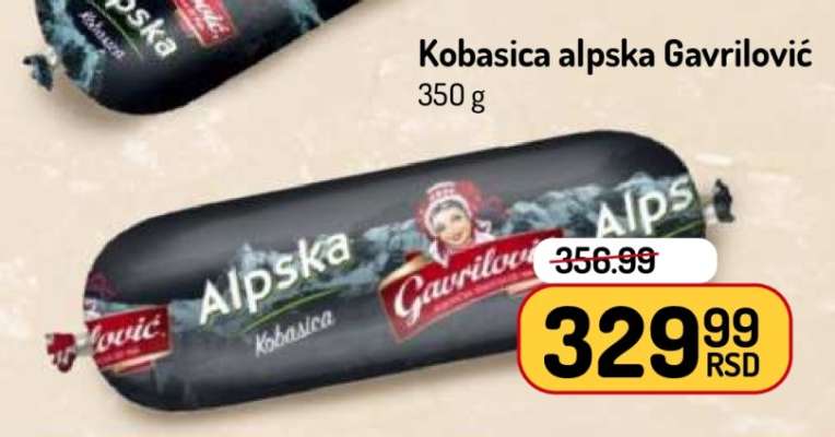 Kobasica alpska Gavrilović