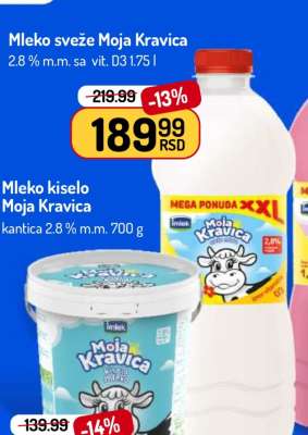 Mleko sveže Moja Kravica