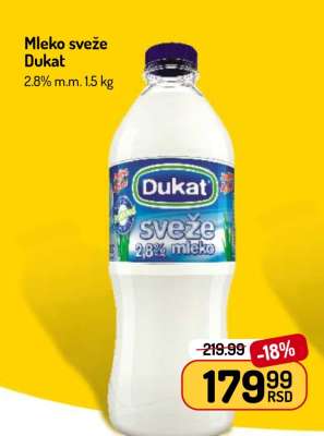 Mleko sveže Dukat