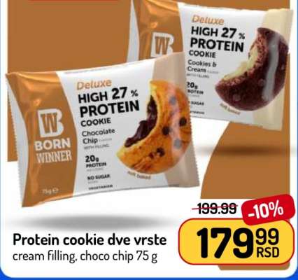 Protein cookie dve vrste