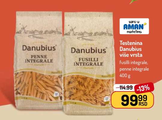 Testenina Danubius više vrsta