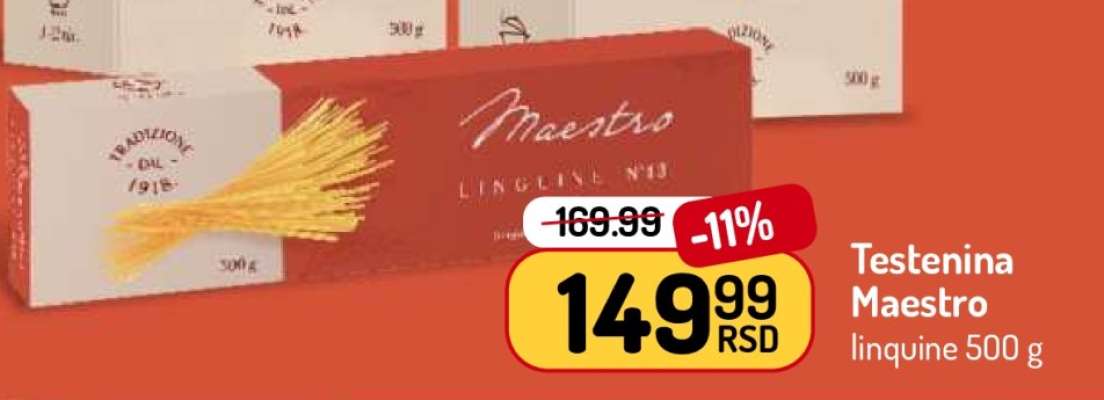 Testenina Maestro linquine 500 g